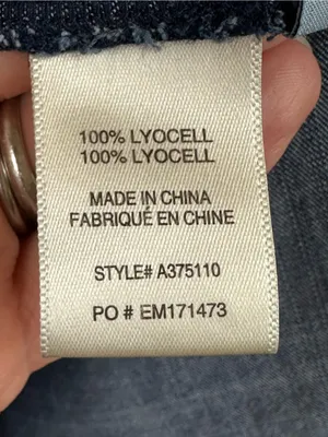 Side Stitch Los Angeles PXS Lyocell Chambray Tunic 3/4 Sleeve Shirt Oversized thumbnail 6