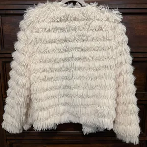 She + Sky Cream Faux Fur Coat thumbnail 2