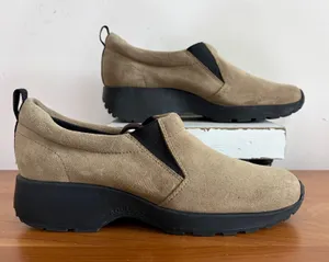 Bare Traps Winona Tan Suede Leather Slip‎ On Platform Loafers BT-F014608-10 7.5M thumbnail 1