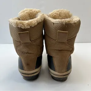 Bearpaw Boots Leighton Wool Blend‎ Lined Winter Boots Tan Black Womens Size 7 thumbnail 6