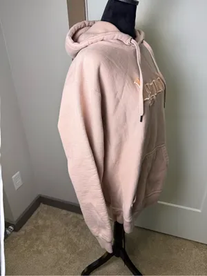 LGND Supply Co. Womens Light Pink Heavyweight Hoodie Embroidered Logo Sweatshirt thumbnail 3