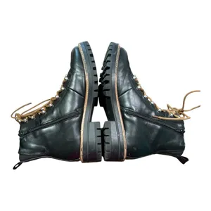 A New Day Combat Boots Womens 10 Black Faux Fur Trim Lug Sole Zipper Hiking Moto thumbnail 9