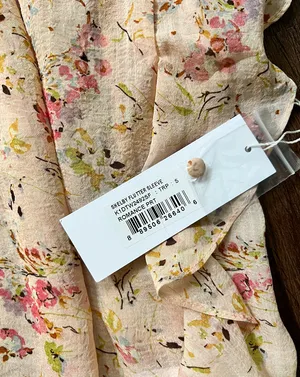 NWT Bishop and Young Shelby Flutter Sleeve Blouse thumbnail 4