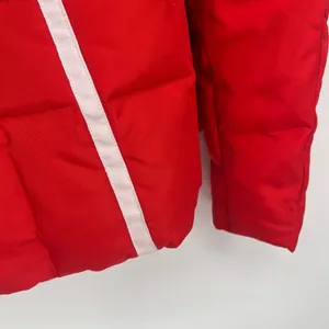 Eddie Bauer 550 Down Puffer Jacket Womens M Red Fur Hood Winter Ski Coat thumbnail 6