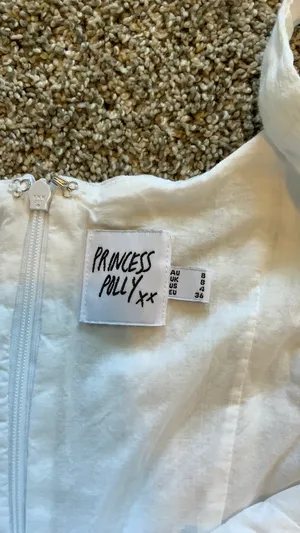 White Mini Dress Princess Polly thumbnail 3