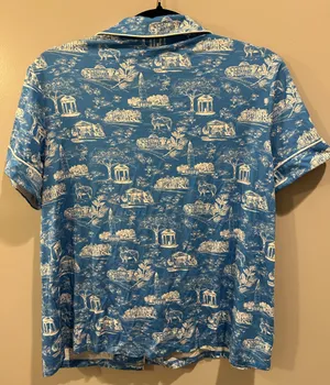 Lake Pajamas Nothing Finer UNC Chapel Hill Toile Pajama Top thumbnail 2