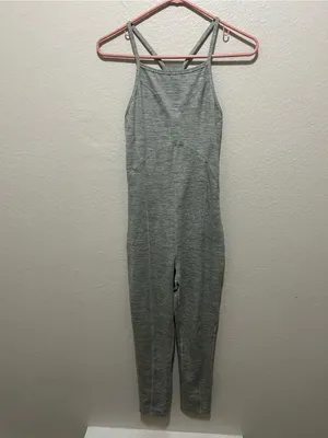Free People Movement Ashford Side to Side Jumpsuit Gray Medium Activewear thumbnail 6