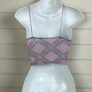 PacSun purple bandana print cropped cami top size XS thumbnail 2