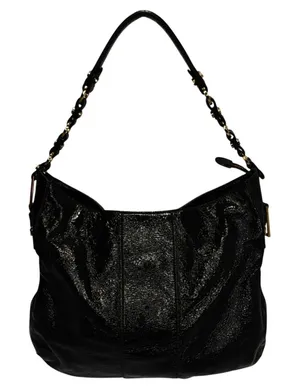 Tory Burch brown crinkled bag thumbnail 1