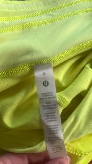Lululemon Skirt Neon Yellow Pace Rival thumbnail 4