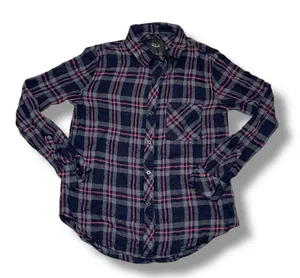 Rails Plaid Long Sleeve Button Down Shirt Womens‎ Size Extra Small thumbnail 1