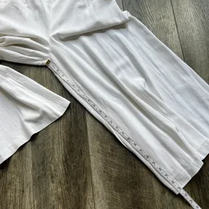 Lulu’s NWT Sail With Me White High-Waisted Wide-Leg Pants Palazzo Size Medium thumbnail 9