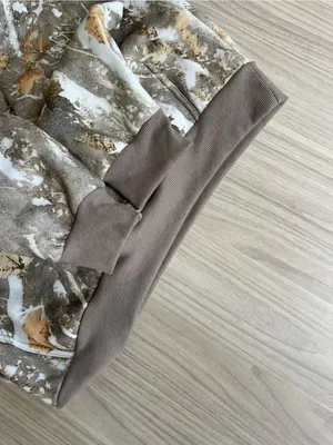 Comfrt Neutral Tie-Dye Teddy Hoodie Jacket in Beige & Tan thumbnail 9
