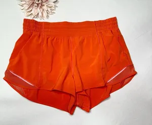 Lululemon Hotty Hot High Rise Athletic Shorts Autumn Red Orange 12 thumbnail 5