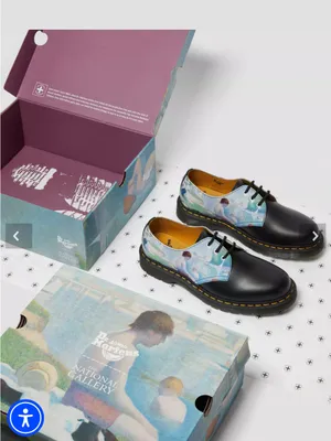 Dr. Martens 1461 THE NATIONAL GALLERY SEURAT OXFORD SHOES Bathers at Asnières thumbnail 10