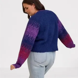 Torrid Chunky Ombre Wool Cardigan Sweater thumbnail 2