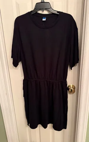 Old Navy Black Short Sleeve Mini Dress thumbnail 1