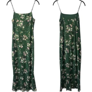 NEW Lost + Wander Green Floral Mesh Overlay Maxi Dress Fairy Cottagecore S‎ thumbnail 2