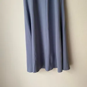 Lulus Off The Shoulder‎ Maxi Dress Slate Blue Flowy Slit sz S Formal NWT thumbnail 9