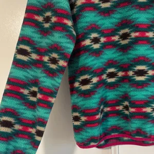 Patagonia Synchilla Lightweight Snap-T Fleece Pullover Wild Desert Beryl Green thumbnail 7