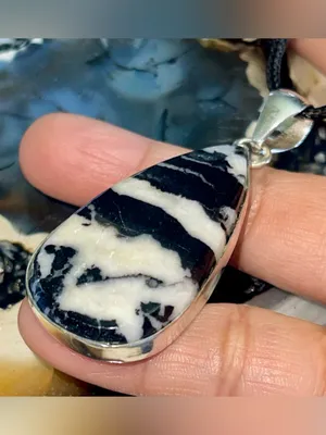 White Buffalo Turquoise Crystal Pendant 2 1/2” thumbnail 10