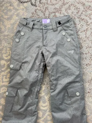 Orage Women’s Prime 10 Waterproof Insulated Ski Snowboard Pants Gray Cargo Small thumbnail 4