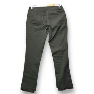 Theory Womens Olive Green Pants 8 Minimalist Utility Career Workplace thumbnail 3