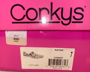 Corky Leopard Print Slip-Ons in Tan and Black Kayak style Size 7 thumbnail 8