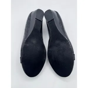 Laura Ashley 8M Black‎ Wedge Heels Women's Snake Print Knot Detail thumbnail 8