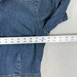 Reformation Jeans Arizona Dress Severn Blue Denim Mini Button Front Size 12 thumbnail 5