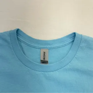 Gildan Light Blue Crewneck Tee | Oversized Cotton T-Shirt Women’s Size Large thumbnail 2