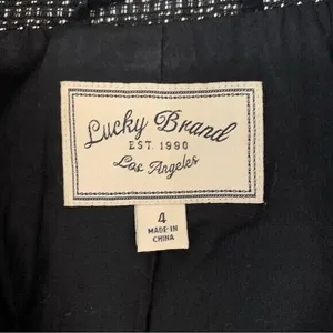 Lucky Brand Blue Blazer 4 Womens Career Office Casual Layering thumbnail 6