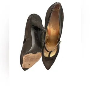 Coach T-Strap Heels Brown Suede size 10 thumbnail 3