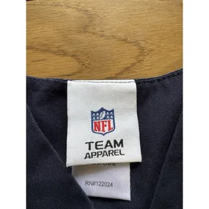 NFL‎ Team Apparel Broncos XL Nursing Scrub Top Medical Polyester Blend Football thumbnail 3