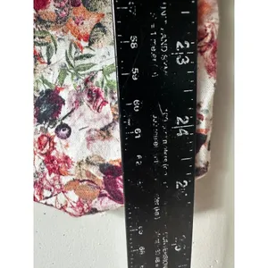 Zara Basic Womens Floral Ankle Trousers Slim Fit Multi Color XS Cotton Blend thumbnail 5