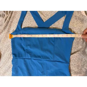 NWT Lulus Glamorous Dedication Blue Sleeveless Column Maxi Dress Size XL thumbnail 7