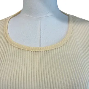 Divided H & M Top Yellow Semi Sheer Boho Casual Beach Stripes XL Long Sleeves thumbnail 3