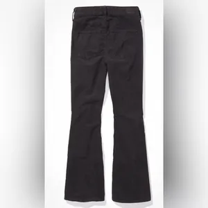 American Eagle Stretch Corduroy Super High-Waisted Flare Pant in Night Time Navy thumbnail 5