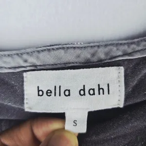 Bella Dahl Women's Gray Crushed Velvet Maxi Dress Cowl Neck Side Slits Small‎ thumbnail 4