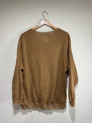 Aerie Desert Sand Oversized Crewneck Sweatshirt - Size Medium thumbnail 2
