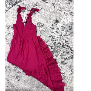 AQUA Eyelet Midi Dress Sz XS thumbnail 2