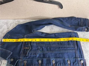 Old Navy Womens Jacket Denim Jean Dark Wash Classic Trucker Style thumbnail 8