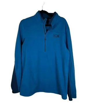 Mountain Hardwear Microchill 2.01 Zip T Fleece Blue Jacket Women's Size Large thumbnail 1