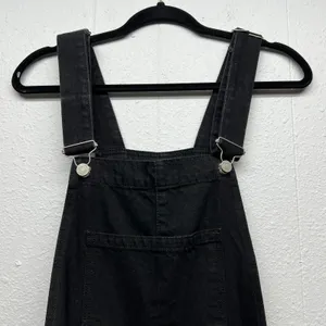 ASOS Womens Black Denim Overalls Small 100% Cotton Farm Country Rodeo Cowgirl thumbnail 3