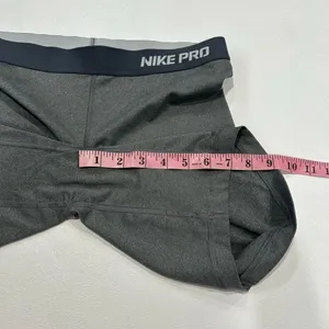 Nike Pro Compression Shorts Medium Gray Dri-FIT Athletic Biker thumbnail 7