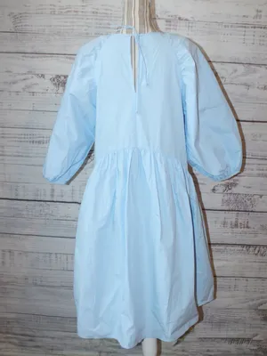 Vero Moda light blue poplin babydoll dress Size Medium thumbnail 3