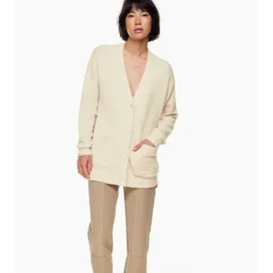 Aritzia Wilfred Free Hush Knit Oversized‎ Cardigan Size XS Cream Off White thumbnail 10