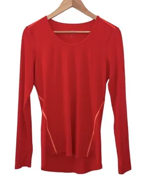 Athleta size XS Taped Chi Long Sleeve tee EUC thumbnail 1