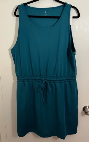 Lou & Grey Teal Midi Dress thumbnail 1