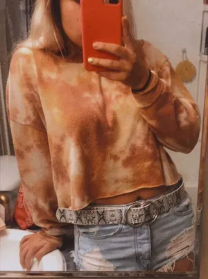 Boutique Snakeskin Double Circle Belt thumbnail 3
